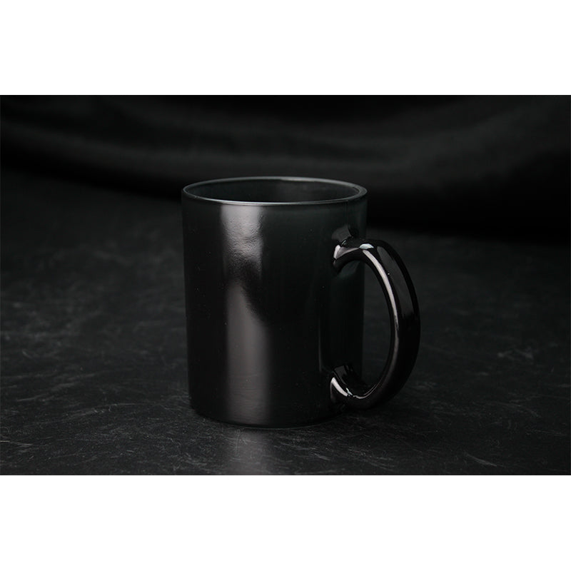 Custom Logo Sublimation Printed Solid Color Blank Glass color-changing cup-变色玻璃杯