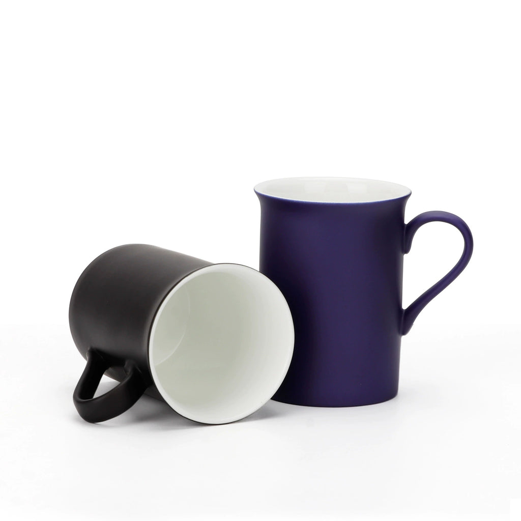 10oz Simple Color Creative Bone China Ceramic Mug-10oz反口骨瓷变色杯