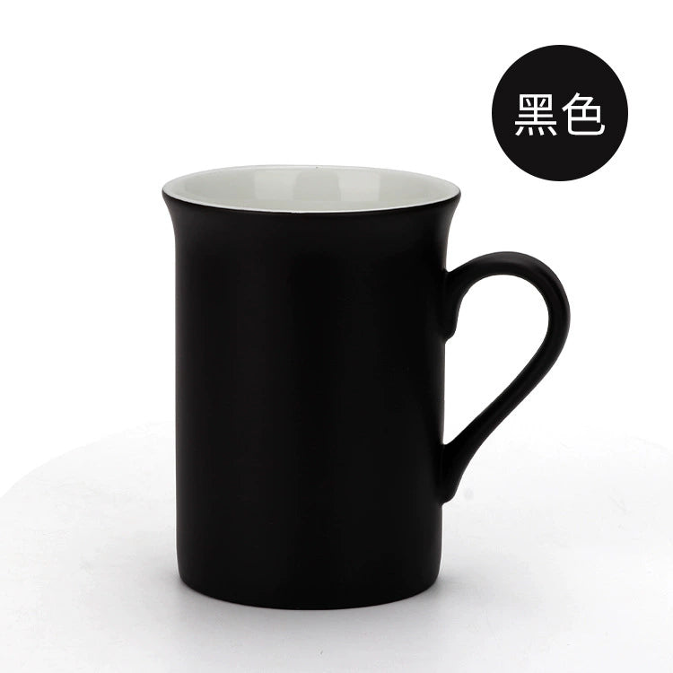 10oz Simple Color Creative Bone China Ceramic Mug-10oz反口骨瓷变色杯
