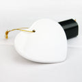 3 Inch Heart Shaped Ceramic Ornament Blank DIY Hanging Holiday Decoration-3寸心形陶瓷挂件