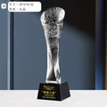 Custom Luxury K9 Column Trophy and Medals with Black Base-20-20款水晶烤色奖杯