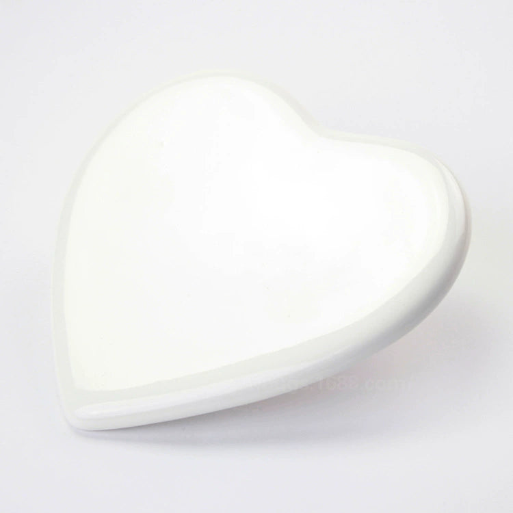 4 Inch Heart Shaped Ceramic Tiles-4寸心形瓷片10.5x10cm