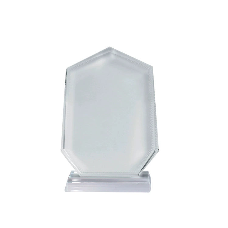 Seven-Angle Peak Coated Crystal Heptagon Mountain Crystal Trophy-七角山顶涂层水晶