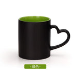 11oz Eco-Friendly Glossy Sublimation Magic Mug with Heart Handle-11oz心柄内彩变色杯