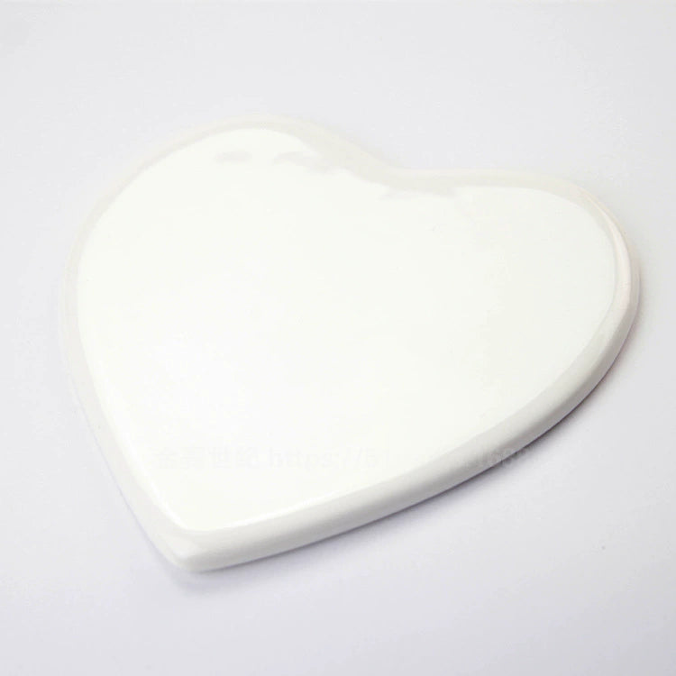 5 Inch Heart Shaped Ceramic Tiles-5寸心形瓷片11x12.5cm