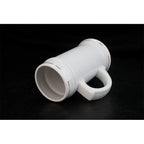 22oz Golden Rim Ceramic Beer Mugs Sublimation Ceramic beer cup-22oz金边啤酒杯