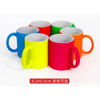 11oz Glossy Fluorescent Color Sublimation Coated Ceramic Mugs-11oz荧光色陶瓷杯