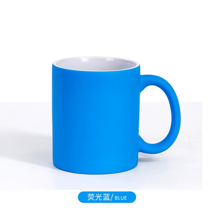 11oz Glossy Fluorescent Color Sublimation Coated Ceramic Mugs-11oz荧光色陶瓷杯
