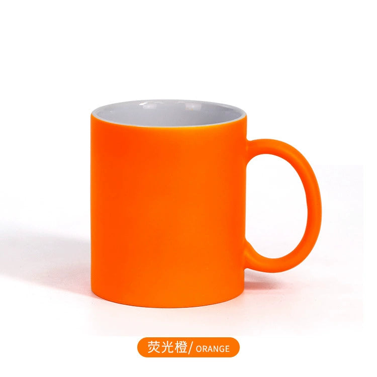 11oz Glossy Fluorescent Color Sublimation Coated Ceramic Mugs-11oz荧光色陶瓷杯