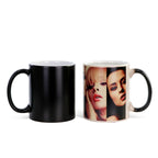 11oz Magic Ceramic Mug Color Changing with Glossy Matte Coating-11oz圆把亮光变色杯