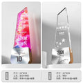 Sports Events Souvenirs Cheap Custom Shape Blank K9 Carved Wooden Crystal Awards and Trophies-27-27款金属实木奖杯