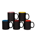 11oz Sublimation Colorful Inner Heat Blank Magic Mug Color Changing Ceramic Mug-11oz圆把内彩变色杯