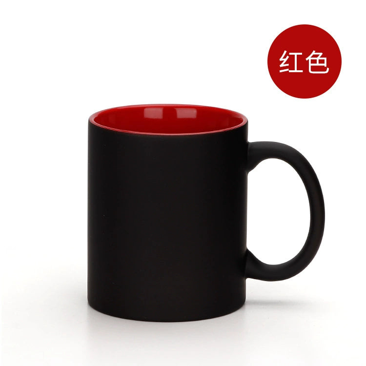 11oz Sublimation Colorful Inner Heat Blank Magic Mug Color Changing Ceramic Mug-11oz圆把内彩变色杯