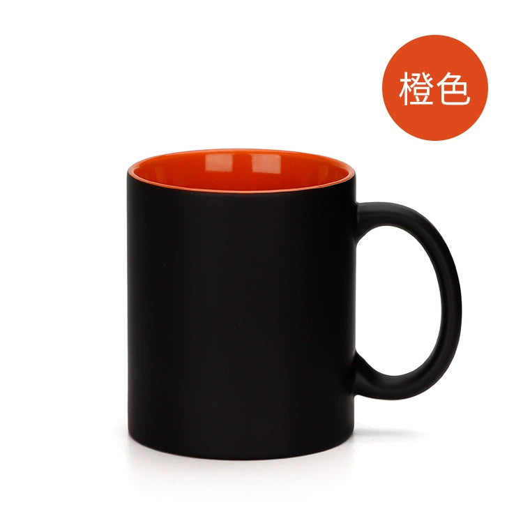 11oz Sublimation Colorful Inner Heat Blank Magic Mug Color Changing Ceramic Mug-11oz圆把内彩变色杯