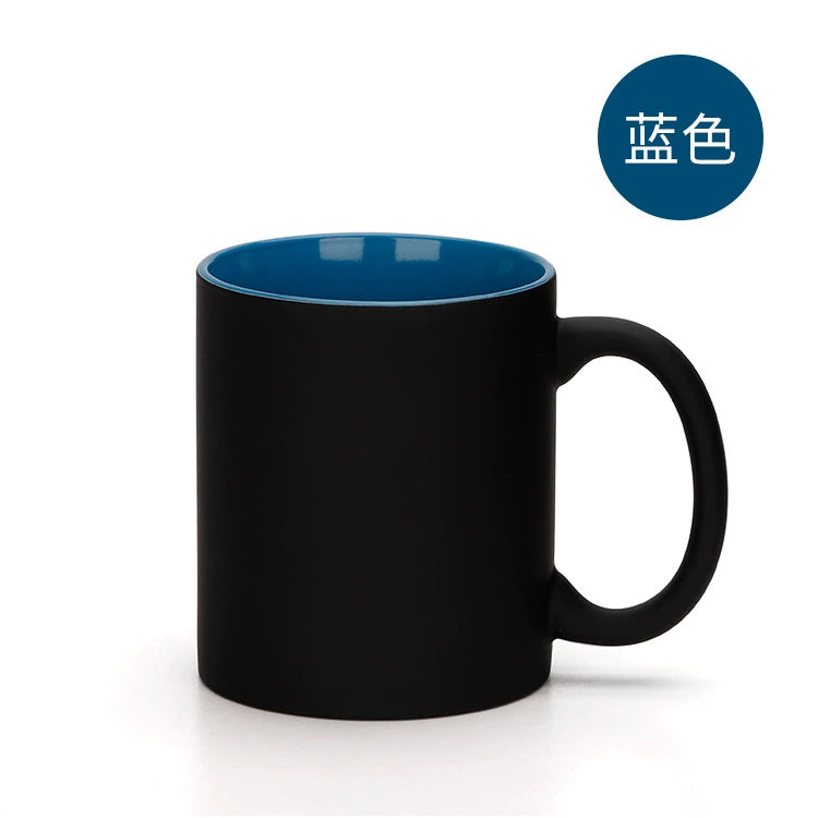 11oz Sublimation Colorful Inner Heat Blank Magic Mug Color Changing Ceramic Mug-11oz圆把内彩变色杯