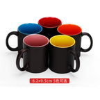 11oz Sublimation Colorful Inner Heat Blank Magic Mug Color Changing Ceramic Mug-11oz圆把内彩变色杯