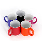 11oz Eco-Friendly Durable Round handle Color-Changing Frosted Magic Mug-11oz圆把磨砂变色杯