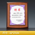 Box Engraved Award Plaque Corporate Gift Award Custom Engraved Wooden Plaque-29-29款授权牌