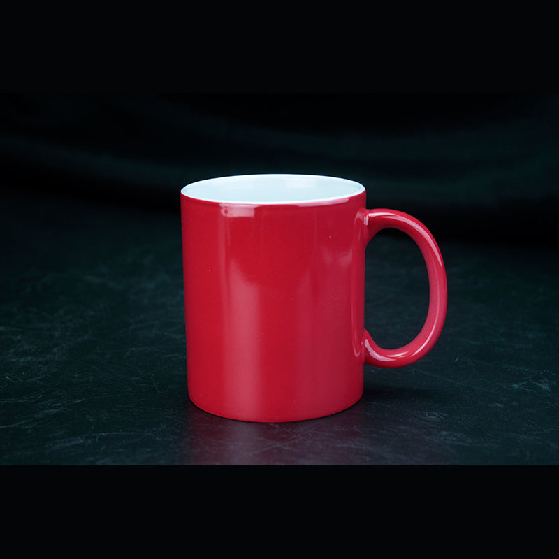 Custom Sublimation Porcelain Coffee Mug Color-changing light cup-亮光变色杯