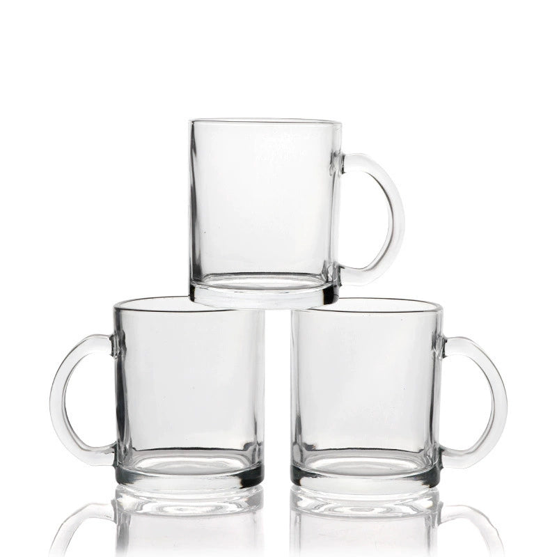 Personalized DIY Logo 11oz Clear Frosted Glass Mug-11oz玻璃杯