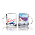 Personalized DIY Logo 11oz Clear Frosted Glass Mug-11oz玻璃杯