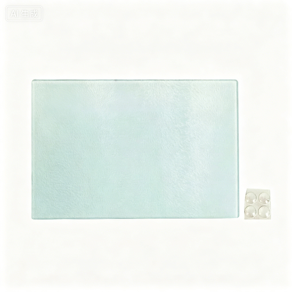 Extra Large Square Glass Chopping Board for Kitchen-28x38cm方形玻璃菜板