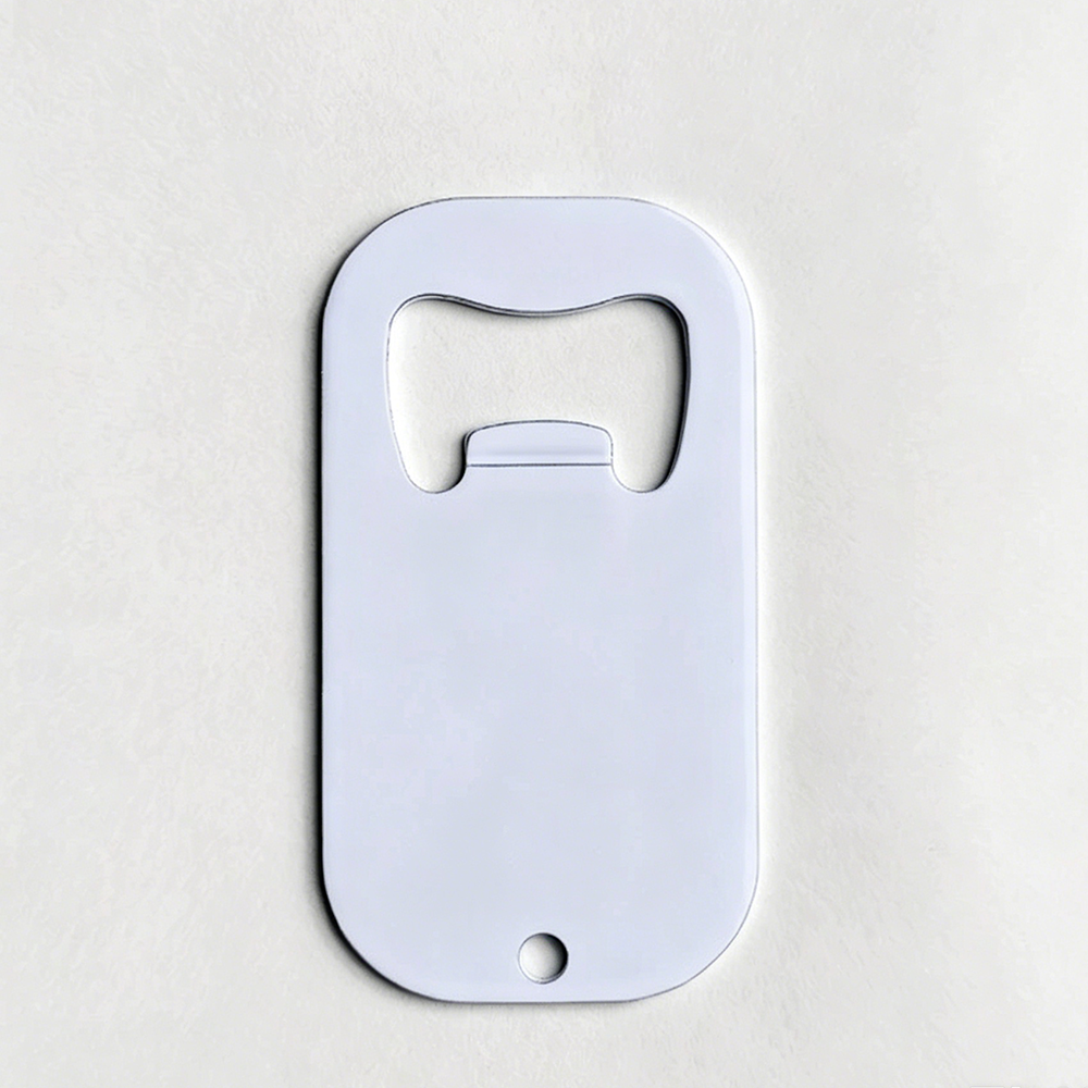 Dog Tag Shaped White Stainless Steel Bottle Opener-白色不锈钢开瓶器（狗牌状）