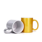 11oz Glitter-coated Sublimation Custom Creative Product Ceramic Mugs-11oz珠光陶瓷杯