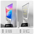 Sports Events Souvenirs Octagon Shape Blank K9 Carved Crystal Awards and Trophies-30-30款金属实木奖杯