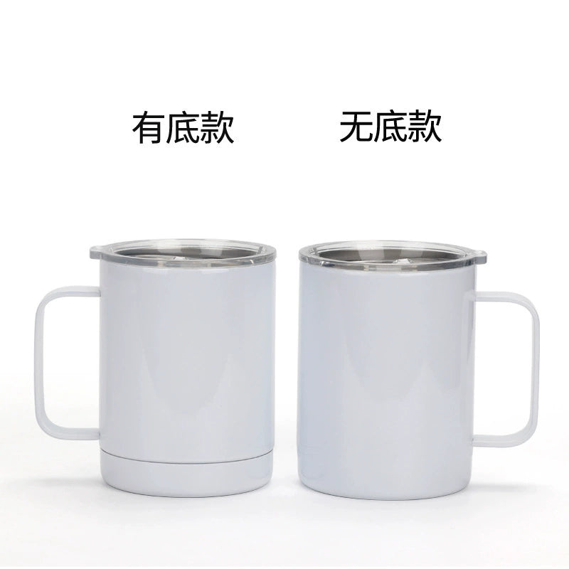 12oz Sublimation Travel Coffee Mug Stainless Steel Tumbler with Handle-12oZ不锈钢手柄杯