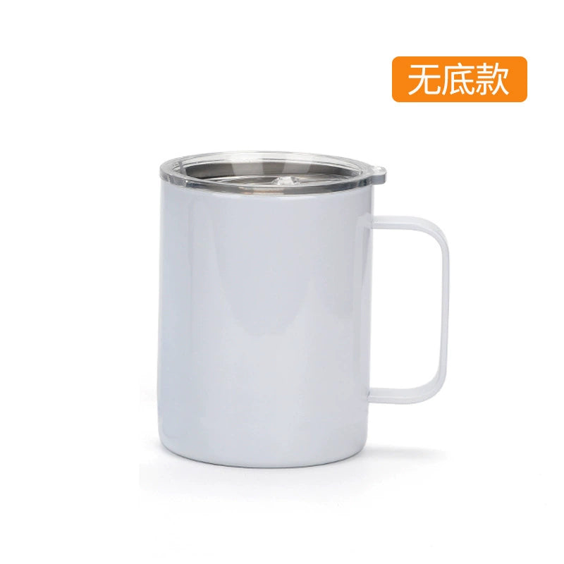 12oz Sublimation Travel Coffee Mug Stainless Steel Tumbler with Handle-12oZ不锈钢手柄杯