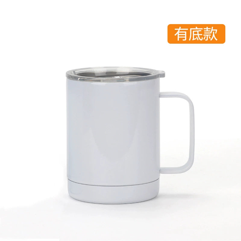 12oz Sublimation Travel Coffee Mug Stainless Steel Tumbler with Handle-12oZ不锈钢手柄杯