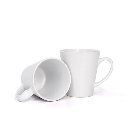 12oz Blank Conic White Sublimation Ceramic Mug-12oz锥形陶瓷杯