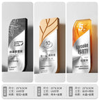 Souvenir Business Award Sublimation Crystal Trophy Honor Luxury Blank Wooden Plaques Customized Wooden Crystal Trophies-32-32款金属实木奖杯