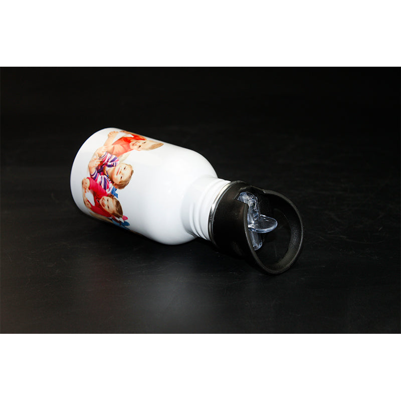 Blank Thermal Transfer Coated Customized 350ml of white stainless steel pot-350ml白色不锈钢水壶