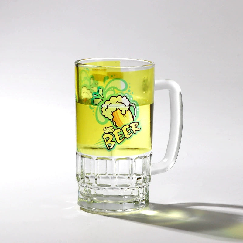 22oz Transparent Glass Beer Mug Decorative Cup for Sublimation-22oZ玻璃啤酒杯