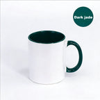 Heat transfer cup 11 oz Interior color painted cup