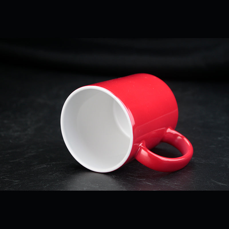 Custom Sublimation Porcelain Coffee Mug Color-changing light cup-亮光变色杯