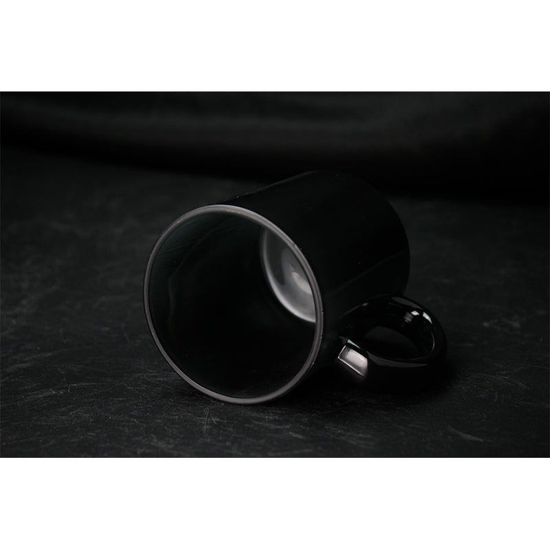 Custom Logo Sublimation Printed Solid Color Blank Glass color-changing cup-变色玻璃杯
