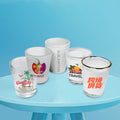 1.5oz Frosted White Cup Sublimation Heat Transfer Glass Cup
