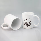3oz White Ceramic cup Custom Logo Designs Heat Transfer Blank for Cup Usage
