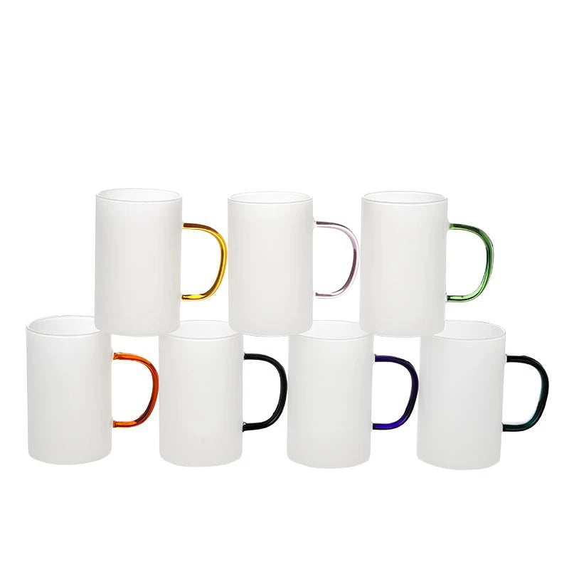 High Quality 10oz Frosted Sublimation Beer Glass Mug-10oz彩把玻璃杯