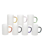High Quality 10oz Frosted Sublimation Beer Glass Mug-10oz彩把玻璃杯
