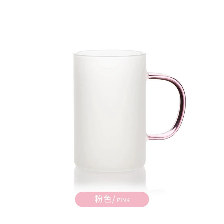 High Quality 10oz Frosted Sublimation Beer Glass Mug-10oz彩把玻璃杯
