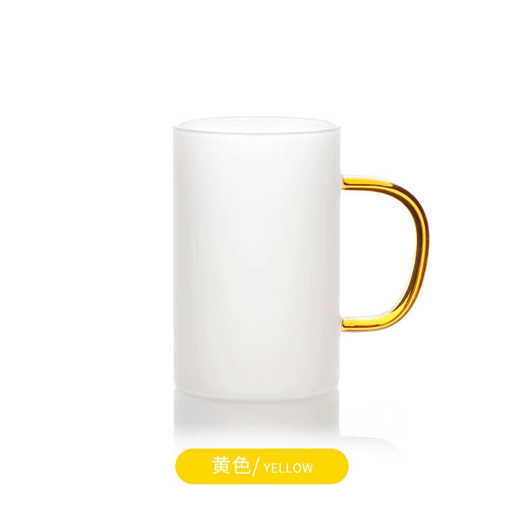 High Quality 10oz Frosted Sublimation Beer Glass Mug-10oz彩把玻璃杯