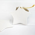 3 Inch Star Ceramic Ornament Blank Sublimation Hanging Christmas Tree Decor-3寸五角星陶瓷挂件