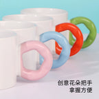 Ceramic Cup Custom Pattern Sublimation Blanks 250ml Tea Mug-250ml花把杯