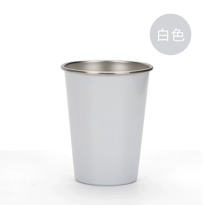 Sublimation Conical Mug Personality Printing Photo Stainless Steel Drink Cup-300ml 450ml不锈钢啤酒杯