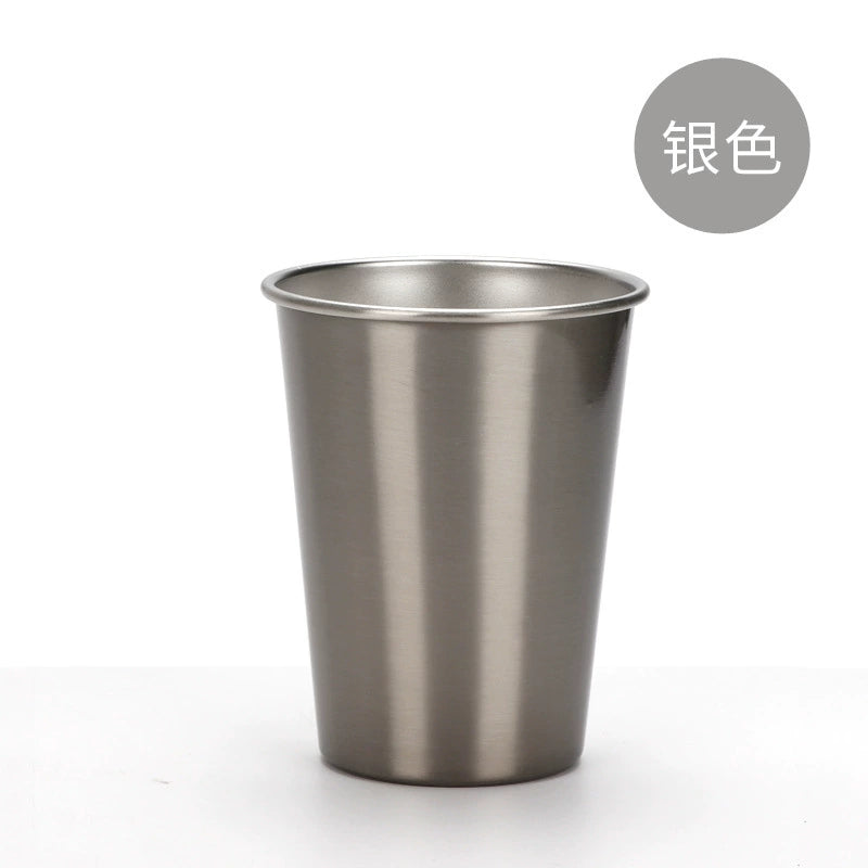 Sublimation Conical Mug Personality Printing Photo Stainless Steel Drink Cup-300ml 450ml不锈钢啤酒杯