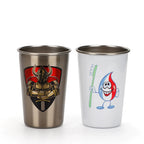 Sublimation Conical Mug Personality Printing Photo Stainless Steel Drink Cup-300ml 450ml不锈钢啤酒杯